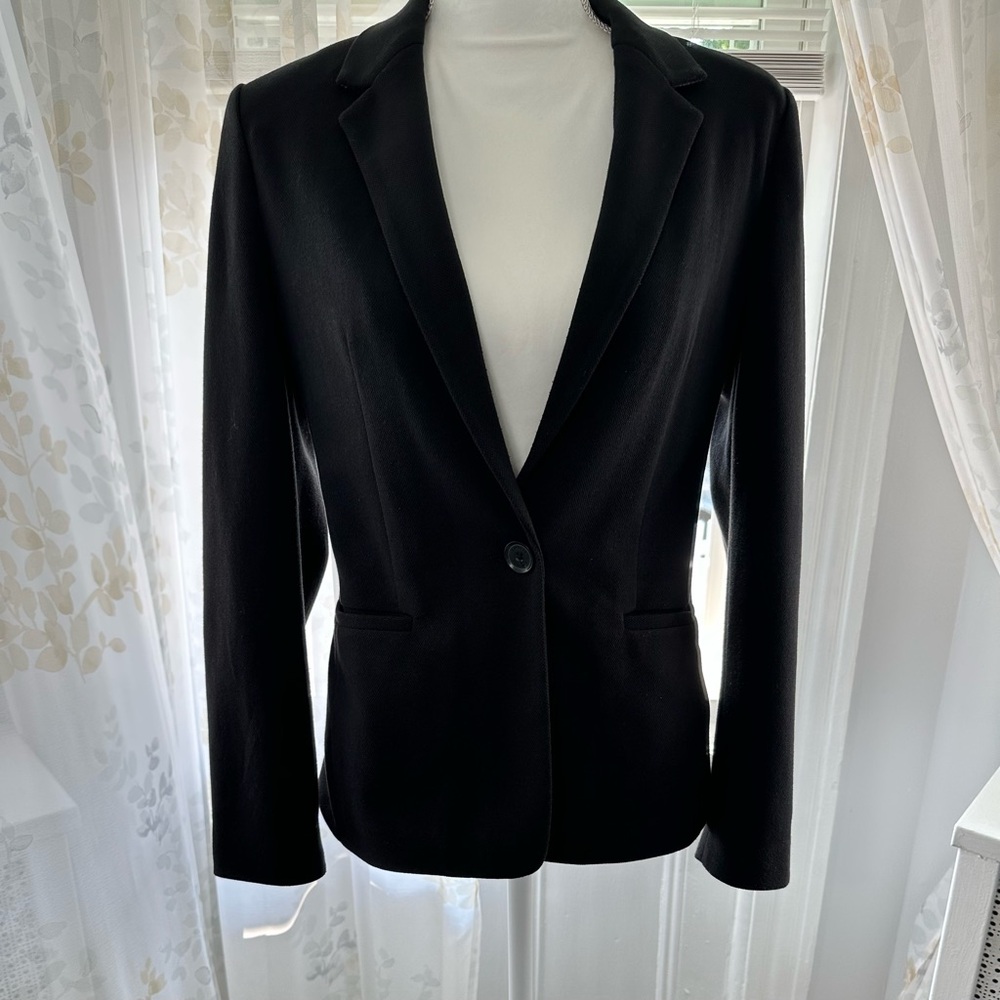 Express Black Tailored Blazer with Notched Lapels